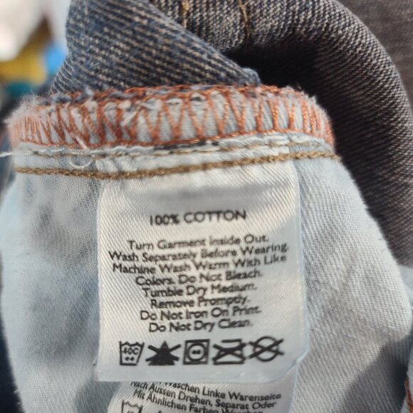 Eddie Bauer Ladies Straight Fit Blue Jeans, size 30x32, Indigo Blue - Picture 10 of 11